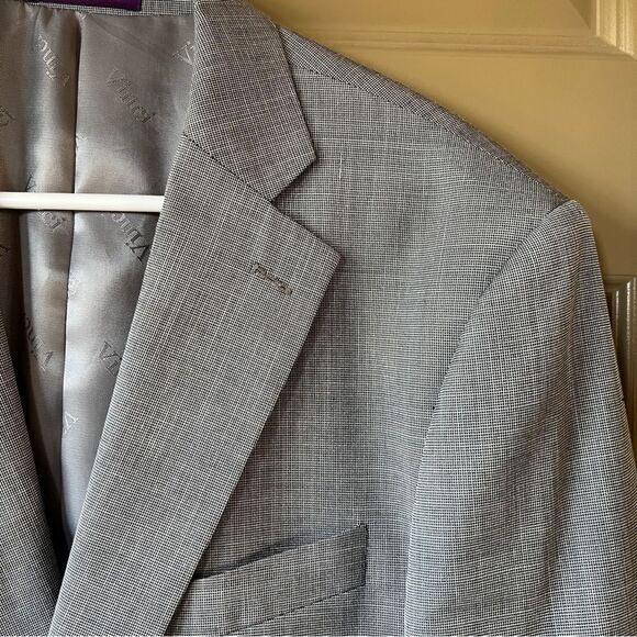 Vinci Designed In Italy Mens Size 38R Two Button Blazer Sports Coat 150 - Picture 2 of 11